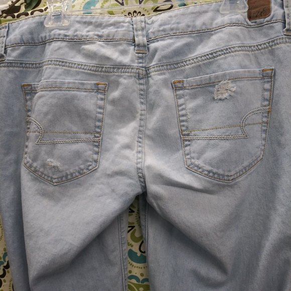 2160 Jeaniemade Size 12 Reg. American Eagle Favorite Boyfriend Bell-Bottoms - Picture 4 of 5